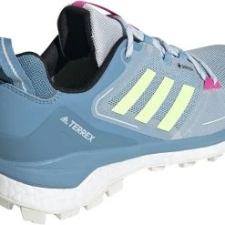 Adidas TERREX Skychaser 2 GTX Chaussures de randonnée Femme, jaune/noir -Chaussures Soldes Boutique adidas terrex skychaser 2 gtx hiking shoes women hazy blue hi res yellow screaming pink 4