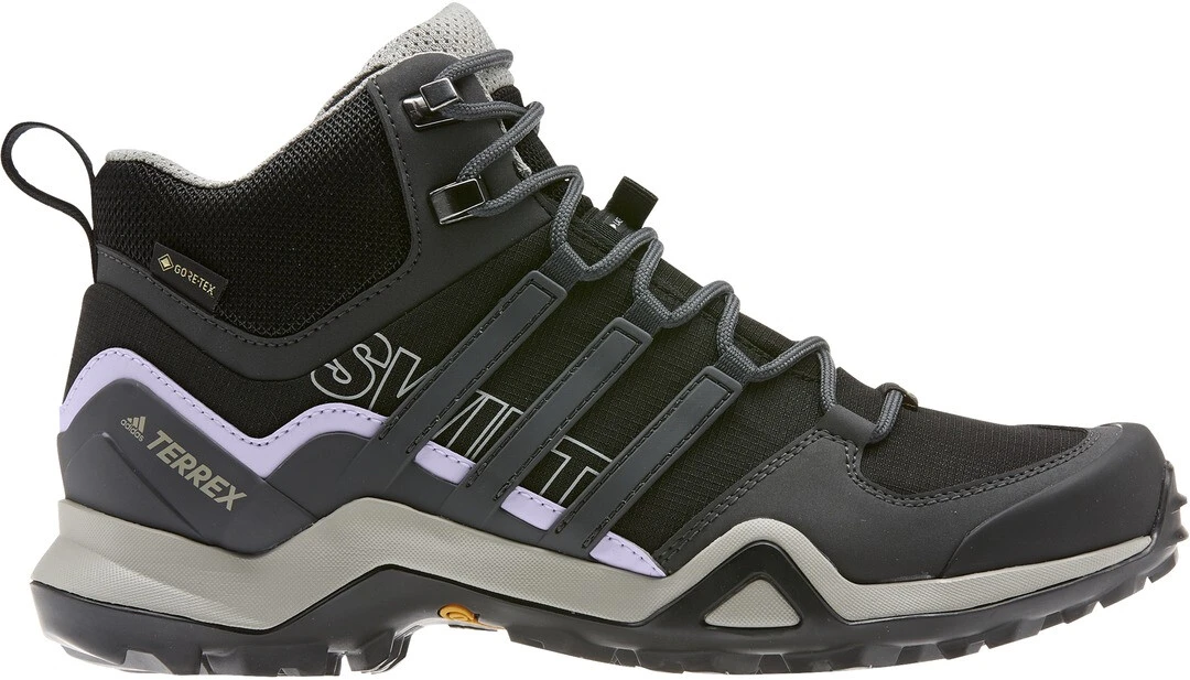 Adidas TERREX Swift R2 Mid Gore-Tex Chaussures de randonnée Femme, noir/gris 1 Adidas TERREX Swift R2 Mid Gore-Tex Chaussures de randonnée Femme, noir/gris