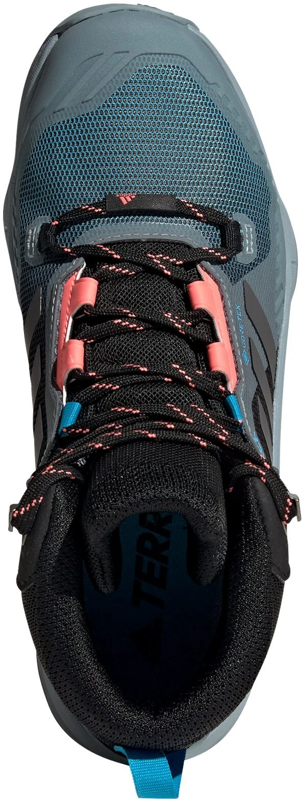Adidas TERREX Swift R3 Mid GTX Chaussures de randonnée Femme, noir/bleu 4 Adidas TERREX Swift R3 Mid GTX Chaussures de randonnée Femme, noir/bleu – Image 4