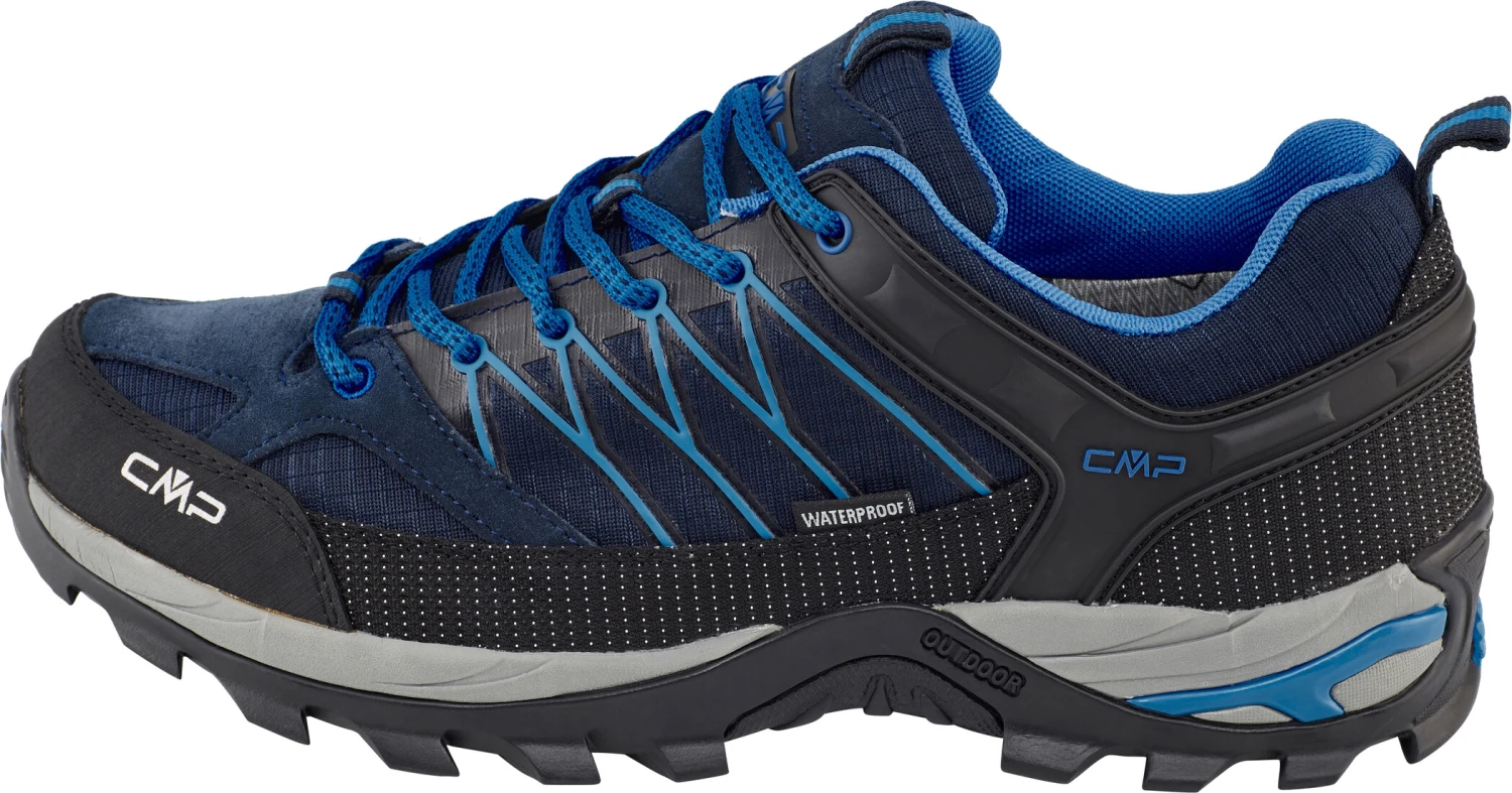 CMP Campagnolo Rigel WP Chaussures de trekking basses Homme, noir/bleu 3 CMP Campagnolo Rigel WP Chaussures de trekking basses Homme, noir/bleu – Image 3