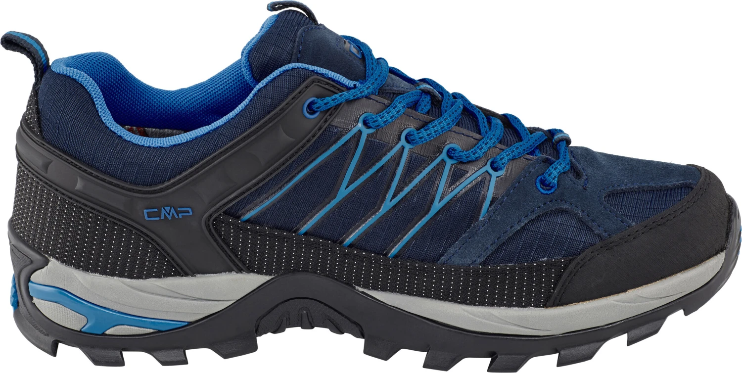 CMP Campagnolo Rigel WP Chaussures de trekking basses Homme, noir/bleu 4 CMP Campagnolo Rigel WP Chaussures de trekking basses Homme, noir/bleu – Image 4