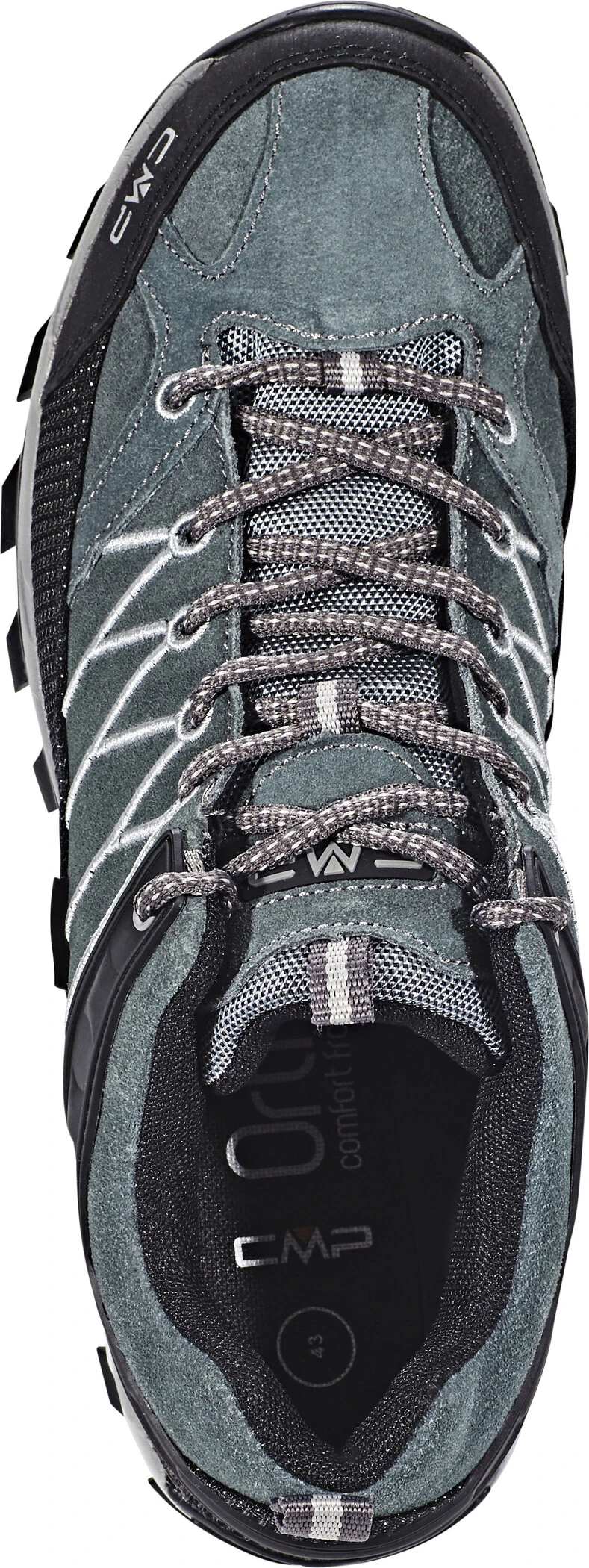 CMP Campagnolo Rigel WP Chaussures de trekking basses Homme, noir/gris 6 CMP Campagnolo Rigel WP Chaussures de trekking basses Homme, noir/gris – Image 6