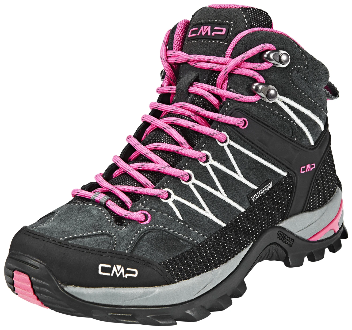 CMP Campagnolo Rigel WP Chaussures de trekking mi-hautes Femme, gris/rose 1 CMP Campagnolo Rigel WP Chaussures de trekking mi-hautes Femme, gris/rose