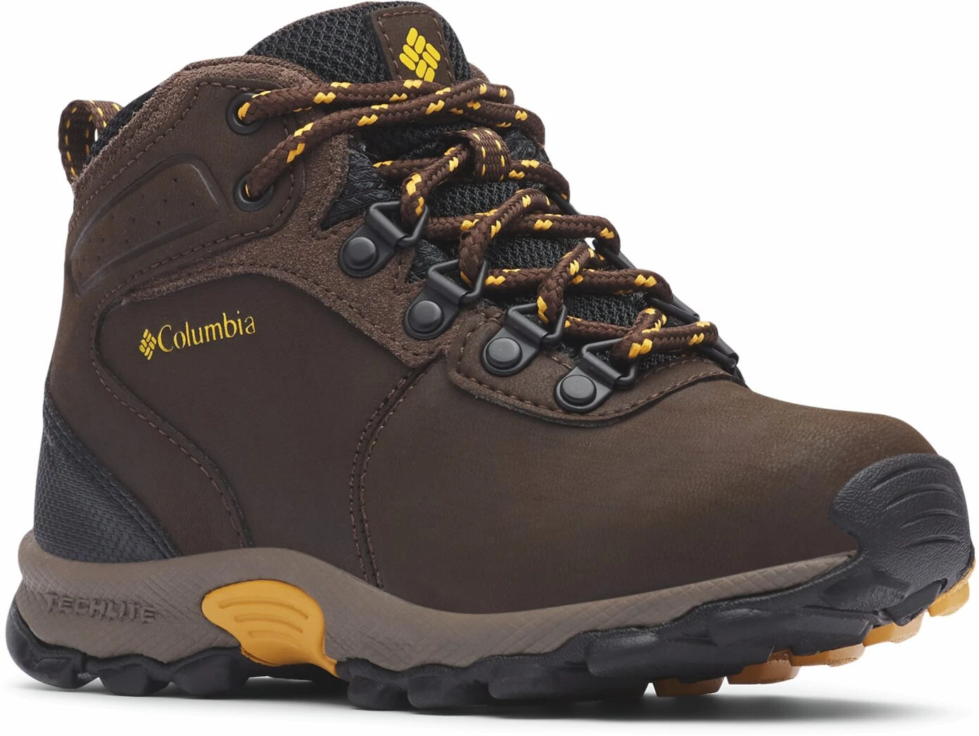 Columbia Newton Ridge Chaussures Adolescents, marron/jaune 2 Columbia Newton Ridge Chaussures Adolescents, marron/jaune – Image 2