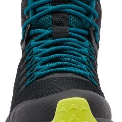 Columbia Trailstorm Mid Waterproof Chaussures Femme, gris/Bleu pétrole -Chaussures Soldes Boutique columbia trailstorm mid waterproof shoes women black deep wave 5