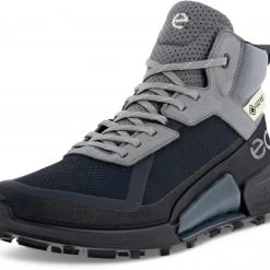 ECCO Biom 2.1 X Mountain Chaussures mi-hautes Femme, noir/bleu -Chaussures Soldes Boutique ecco biom 21 x mountain mid shoes women black steel 3 1
