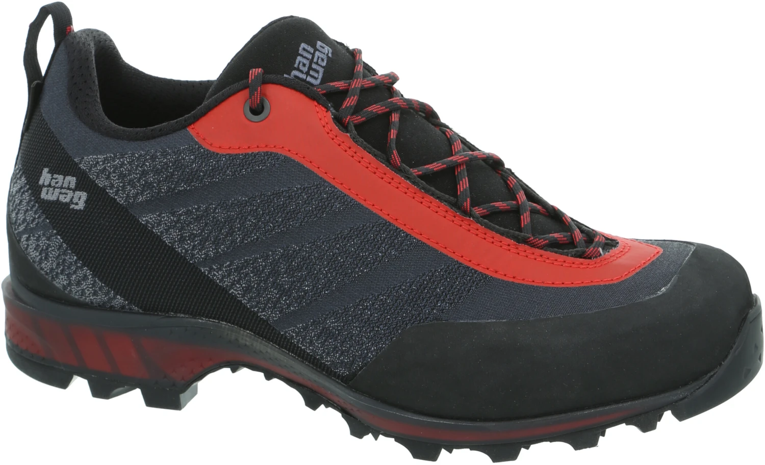 Hanwag Ferrata GTX Chaussures à tige basse Homme, gris/rouge 1 Hanwag Ferrata GTX Chaussures à tige basse Homme, gris/rouge