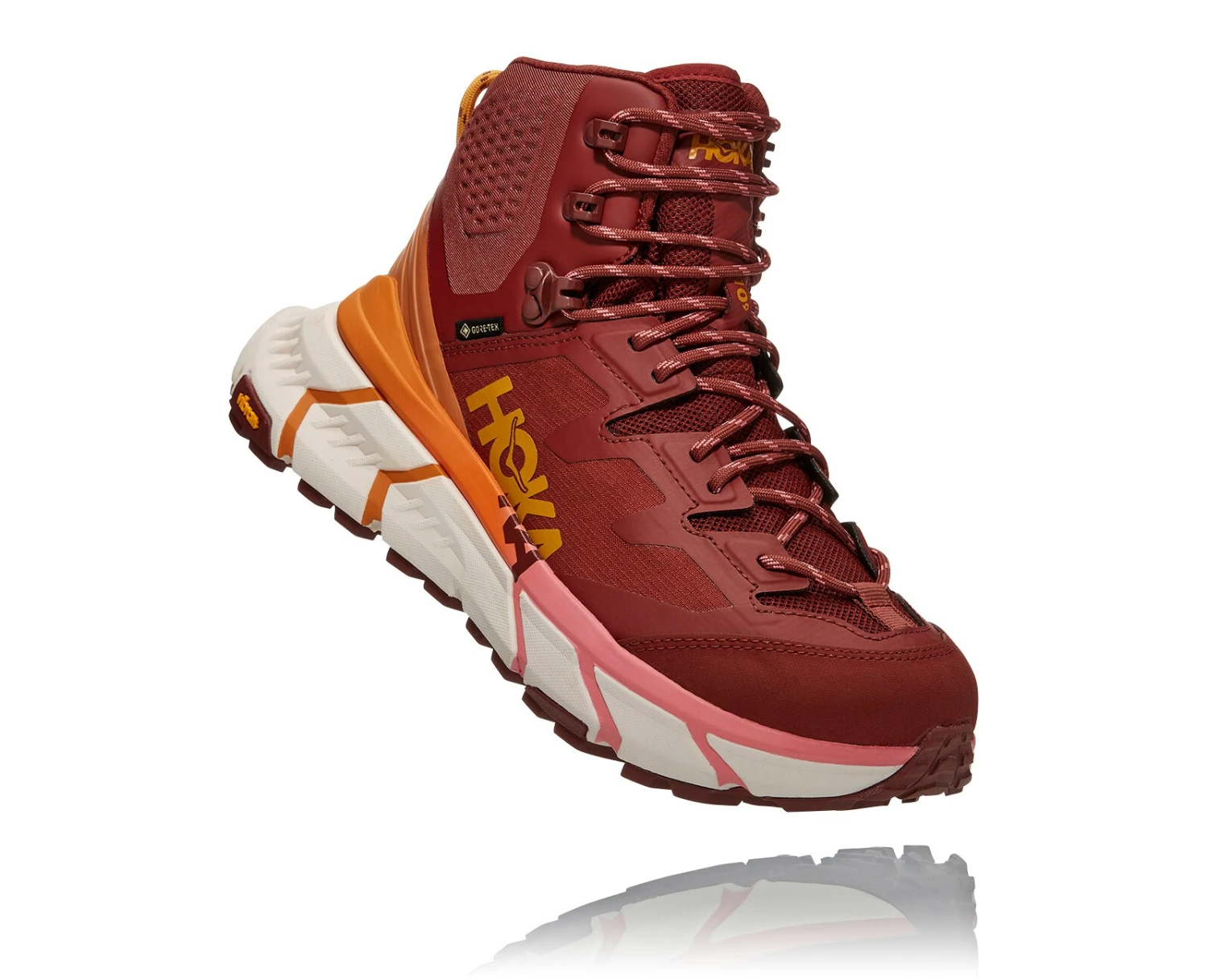 Hoka One One Tennine Hike GTX Chaussures Femme, rouge/orange 1 Hoka One One Tennine Hike GTX Chaussures Femme, rouge/orange