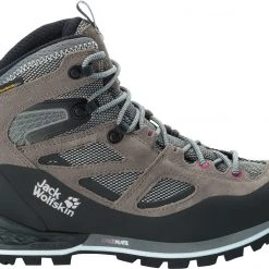 Jack Wolfskin Force Crest Texapore Chaussures mi-hautes Femme, gris/rose