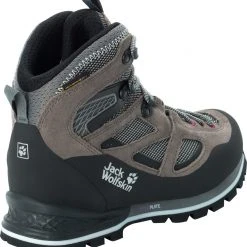 Jack Wolfskin Force Crest Texapore Chaussures mi-hautes Femme, gris/rose -Chaussures Soldes Boutique jack wolfskin force crest texapore mid shoes women tarmac grey pink 3