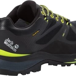 Jack Wolfskin Force Striker Texapore Chaussures Basses Homme, gris/olive -Chaussures Soldes Boutique jack wolfskin force striker texapore low shoes men black lime 3