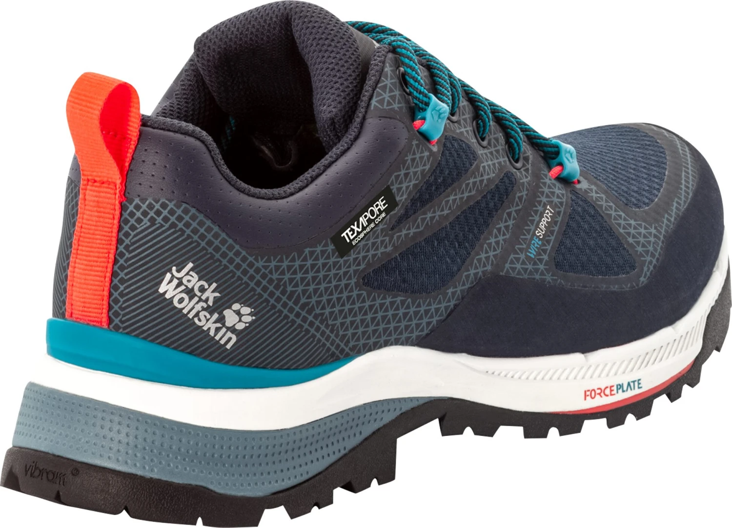 Jack Wolfskin Force Striker Texapore Chaussures basses Femme, bleu 3 Jack Wolfskin Force Striker Texapore Chaussures basses Femme, bleu – Image 3