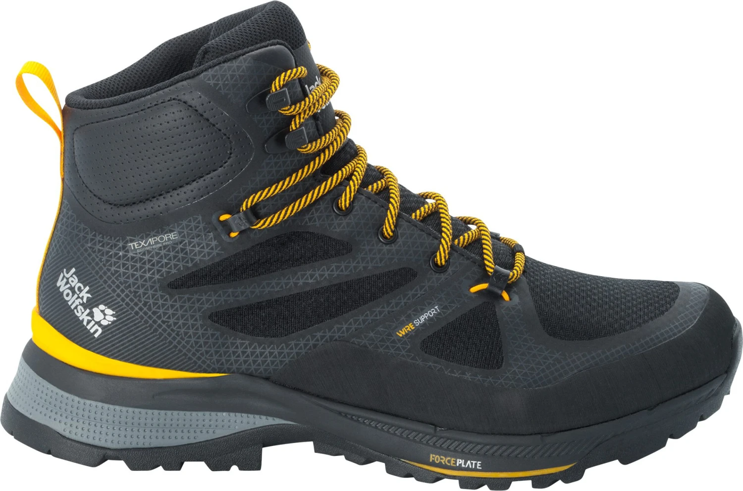 Jack Wolfskin Force Striker Texapore Chaussures mi-hautes Homme, noir 1 Jack Wolfskin Force Striker Texapore Chaussures mi-hautes Homme, noir