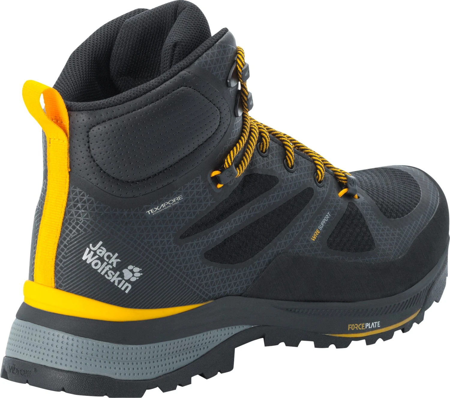 Jack Wolfskin Force Striker Texapore Chaussures mi-hautes Homme, noir 3 Jack Wolfskin Force Striker Texapore Chaussures mi-hautes Homme, noir – Image 3