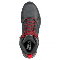 Jack Wolfskin Force Striker Texapore Chaussures mi-hautes Homme, gris/bleu -Chaussures Soldes Boutique jack wolfskin force striker texapore mid shoes men phantom red 5