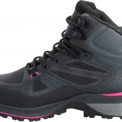 Jack Wolfskin Force Trekker Texapore Chaussures mi-hautes Femme, noir -Chaussures Soldes Boutique jack wolfskin force trekker texapore mid shoes women black pink 4