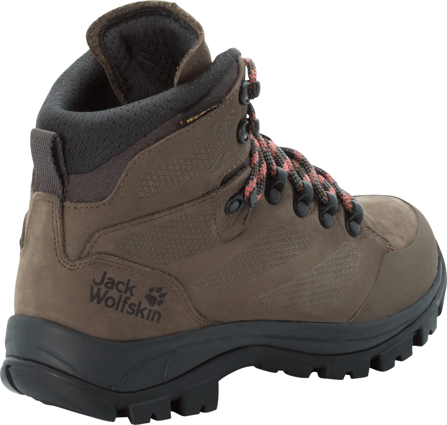 Jack Wolfskin Rebellion Texapore Chaussures mi-hautes Femme, gris/rouge 3 Jack Wolfskin Rebellion Texapore Chaussures mi-hautes Femme, gris/rouge – Image 3