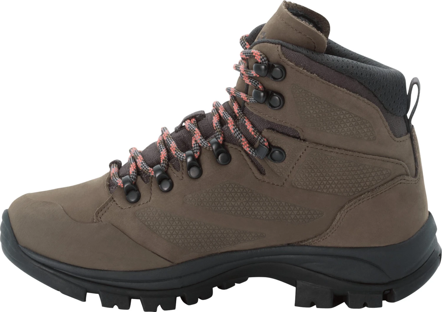 Jack Wolfskin Rebellion Texapore Chaussures mi-hautes Femme, gris/rouge 4 Jack Wolfskin Rebellion Texapore Chaussures mi-hautes Femme, gris/rouge – Image 4