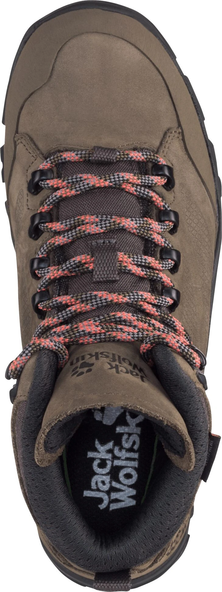 Jack Wolfskin Rebellion Texapore Chaussures mi-hautes Femme, gris/rouge 5 Jack Wolfskin Rebellion Texapore Chaussures mi-hautes Femme, gris/rouge – Image 5