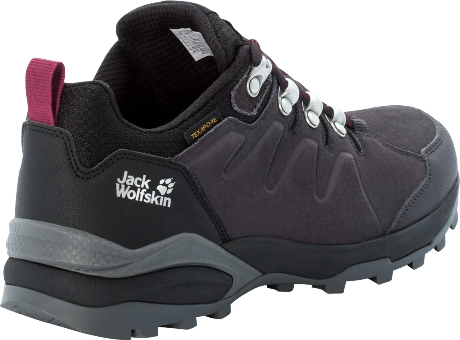 Jack Wolfskin Refugio Texapore Chaussures basses Femme, gris/violet 3 Jack Wolfskin Refugio Texapore Chaussures basses Femme, gris/violet – Image 3