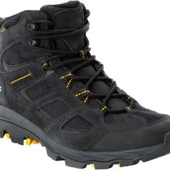 Jack Wolfskin Vojo 3 Texapore Chaussures Mi-Hautes Homme, noir/jaune