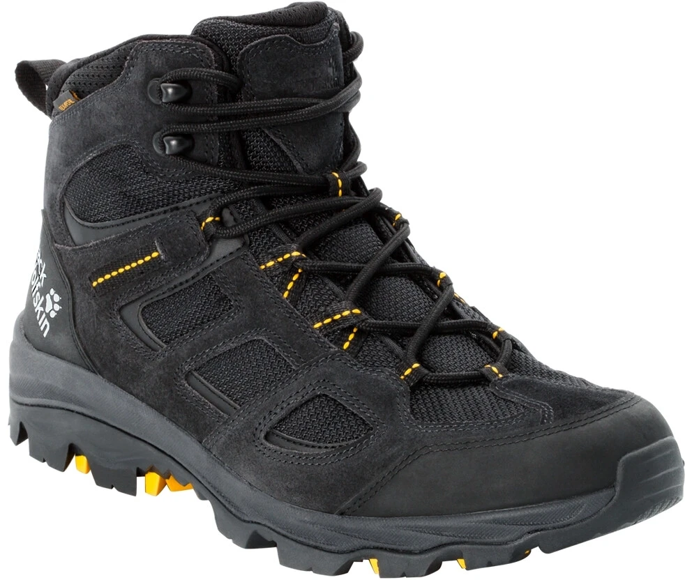Jack Wolfskin Vojo 3 Texapore Chaussures Mi-Hautes Homme, noir/jaune 1 Jack Wolfskin Vojo 3 Texapore Chaussures Mi-Hautes Homme, noir/jaune