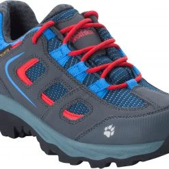 Jack Wolfskin Vojo Texapore Chaussures basses Enfant, gris/bleu