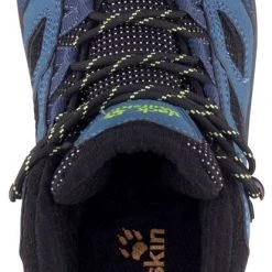 Jack Wolfskin Vojo Texapore Chaussures Mi-Hautes Enfant, bleu/noir -Chaussures Soldes Boutique jack wolfskin vojo texapore mid shoes kids dark blue lime 5 1