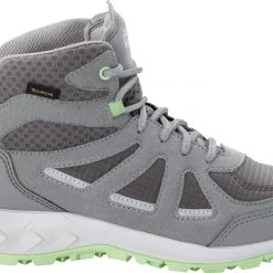 Jack Wolfskin Woodland 2 Texapore Chaussures mi-hautes Femme, gris -Chaussures Soldes Boutique jack wolfskin woodland 2 texapore mid shoes women dark grey light green 2