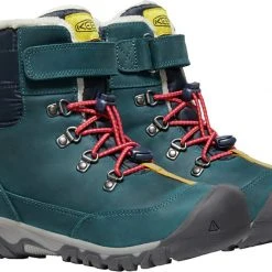 Keen Greta Boot WP Chaussures Adolescents, bleu -Chaussures Soldes Boutique keen greta boot wp shoes youth blue coral pink peacock 3