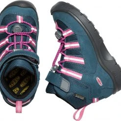 Keen Hikeport 2 Sport Mid WP Chaussures Enfant, Bleu pétrole -Chaussures Soldes Boutique keen hikeport 2 sport mid wp shoes kids blue wing teal fruit dove 4