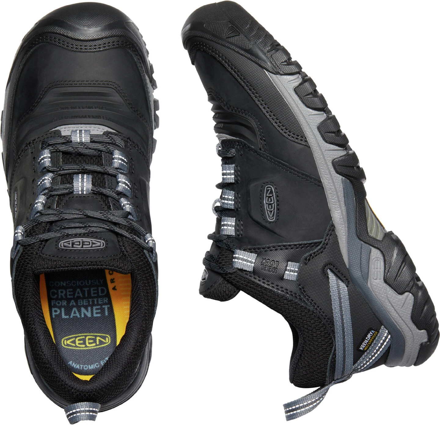 Keen Ridge Flex WP Chaussures Homme, noir/gris 4 Keen Ridge Flex WP Chaussures Homme, noir/gris – Image 4