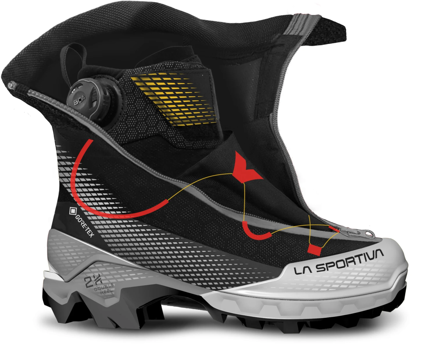 La Sportiva Aequilibrium Top GTX Chaussures Homme, noir/jaune 2 La Sportiva Aequilibrium Top GTX Chaussures Homme, noir/jaune – Image 2