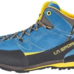 La Sportiva Boulder X Mid Chaussures Homme, bleu/gris -Chaussures Soldes Boutique la sportiva boulder x mid shoes men blue yellow 6 1