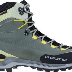 La Sportiva Trango Tech Leather GTX Chaussures Femme, gris/vert -Chaussures Soldes Boutique la sportiva trango tech leather gtx shoes women clay celery 5