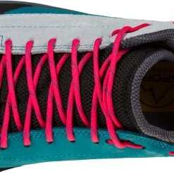 La Sportiva TX Guide Chaussures en cuir Femme, gris/turquoise -Chaussures Soldes Boutique la sportiva tx guide leather shoes women cloud love potion 6