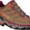 La Sportiva Ultra Raptor II Leather GTX Chaussures Femme, gris/turquoise -Chaussures Soldes Boutique la sportiva ultra raptor ii leather gtx shoes women taupe red plum 1 1