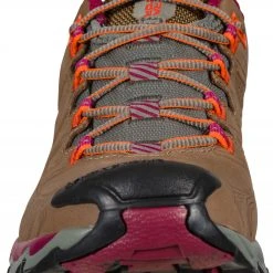 La Sportiva Ultra Raptor II Leather GTX Chaussures Femme, gris/turquoise -Chaussures Soldes Boutique la sportiva ultra raptor ii leather gtx shoes women taupe red plum 5 1