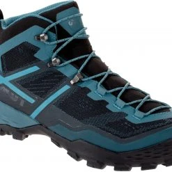 Mammut Ducan Mid GTX Chaussures Homme, noir/Bleu pétrole