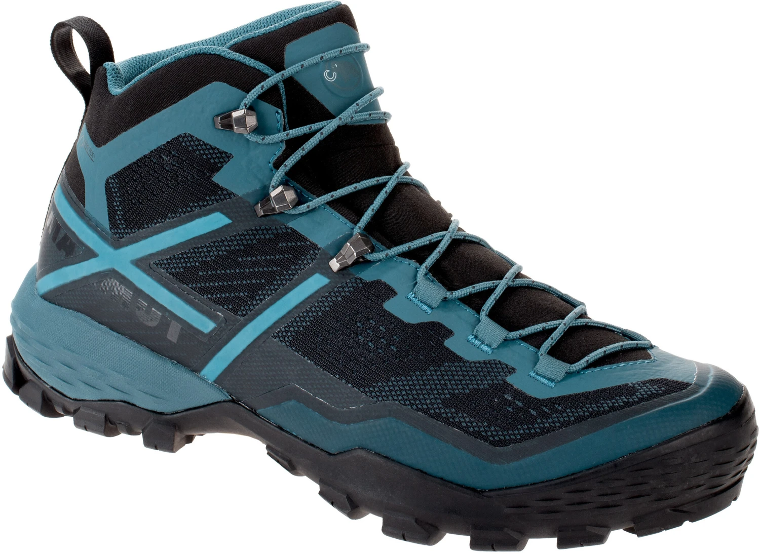 Mammut Ducan Mid GTX Chaussures Homme, noir/Bleu pétrole 1 Mammut Ducan Mid GTX Chaussures Homme, noir/Bleu pétrole