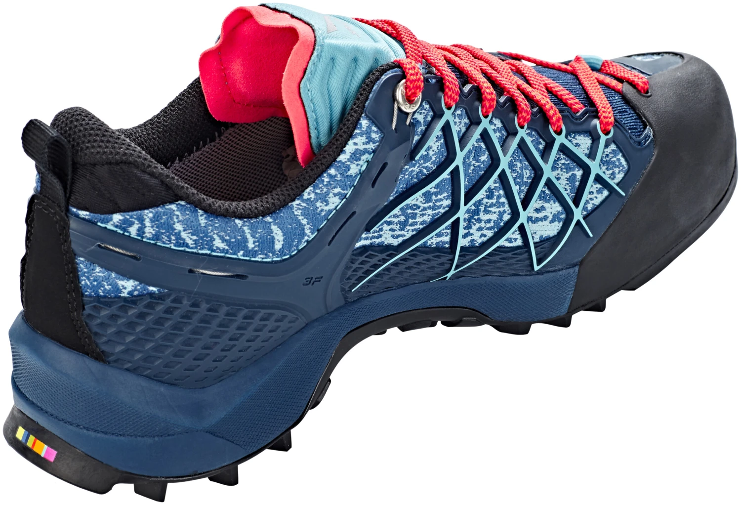 SALEWA Wildfire GTX Chaussures Femme, gris/Bleu pétrole 2 SALEWA Wildfire GTX Chaussures Femme, gris/Bleu pétrole – Image 2