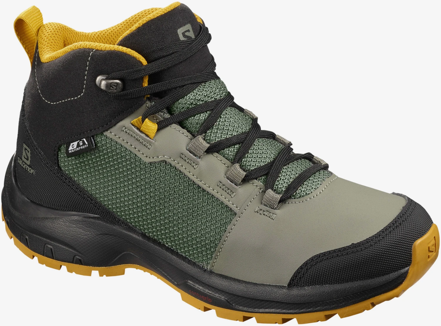 Salomon OUTward CSWP Chaussures Enfant, gris/noir 1 Salomon OUTward CSWP Chaussures Enfant, gris/noir