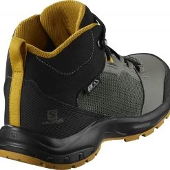 Salomon OUTward CSWP Chaussures Enfant, gris/noir 10 Salomon OUTward CSWP Chaussures Enfant, gris/noir -Chaussures Soldes Boutique salomon outward cswp shoes kids castor gray black arrow wood 5 1