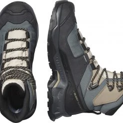 Salomon Quest Element GTX Chaussures Femme, beige/noir -Chaussures Soldes Boutique salomon quest element gtx shoes women ebony rainy day stormy weather 2