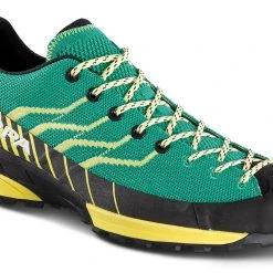 Scarpa Mescalito Knit Chaussures Femme, Bleu pétrole/jaune