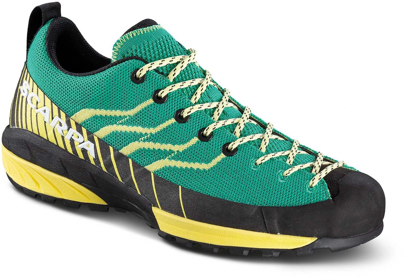 Scarpa Mescalito Knit Chaussures Femme, Bleu pétrole/jaune 1 Scarpa Mescalito Knit Chaussures Femme, Bleu pétrole/jaune