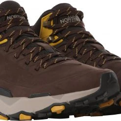 The North Face Vectiv Exploris FutureLight Chaussures mi-hautes en cuir Homme, marron/noir