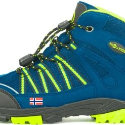 TROLLKIDS Lofoten Hiker Chaussures Enfant, bleu/jaune