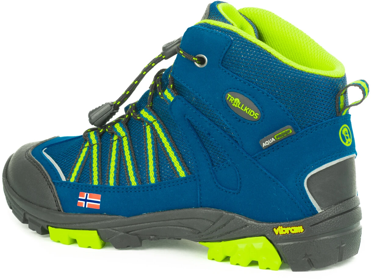TROLLKIDS Lofoten Hiker Chaussures Enfant, bleu/jaune 2 TROLLKIDS Lofoten Hiker Chaussures Enfant, bleu/jaune – Image 2