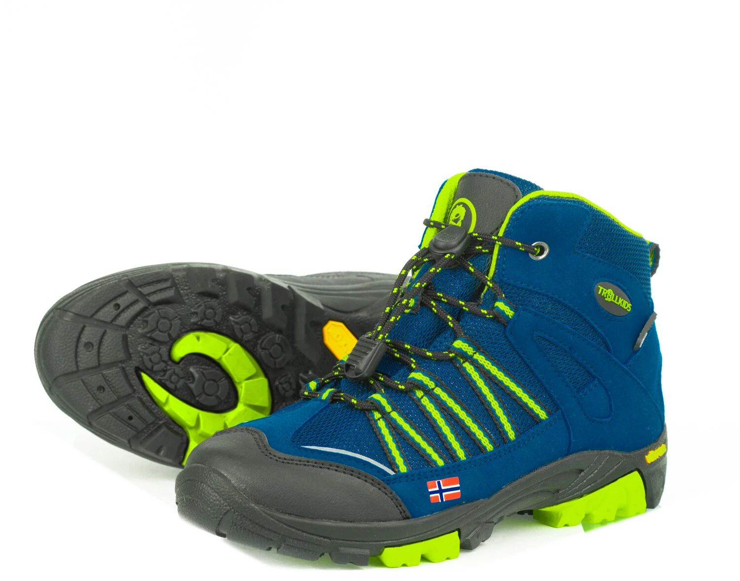 TROLLKIDS Lofoten Hiker Chaussures Enfant, bleu/jaune 4 TROLLKIDS Lofoten Hiker Chaussures Enfant, bleu/jaune – Image 4